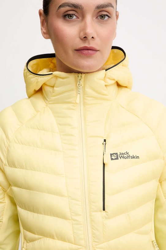 Αθλητικό μπουφάν Jack Wolfskin Routeburn Pro κίτρινο 1207192
