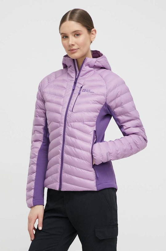 Αθλητικό μπουφάν Jack Wolfskin Routeburn Pro μωβ 1207192