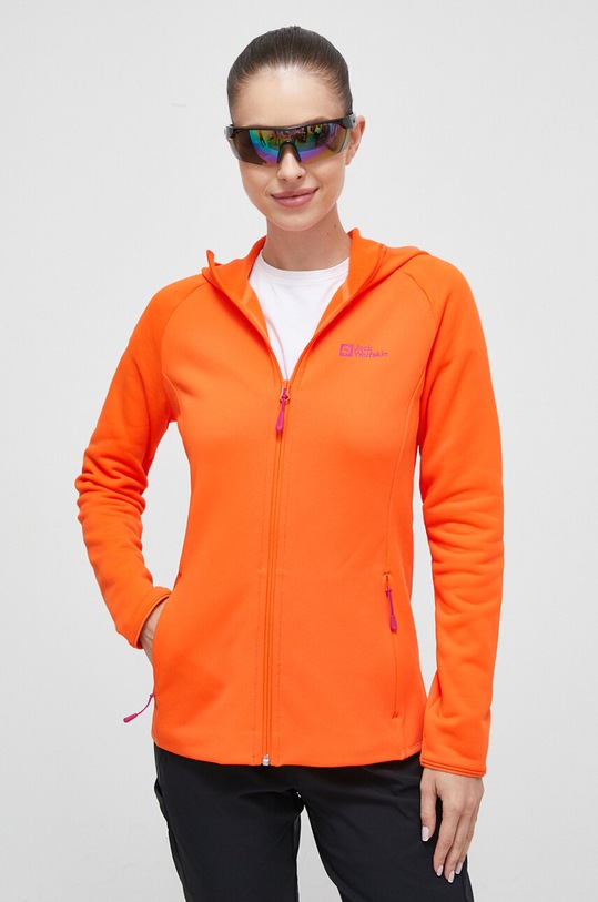 Odzież Jack Wolfskin bluza sportowa Baiselberg 1710772 pomarańczowy