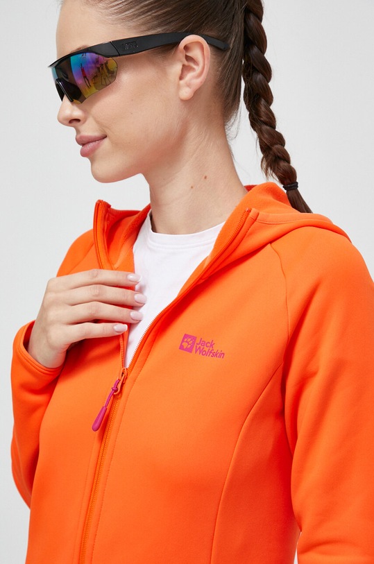 Jack Wolfskin hanorac Baiselberg portocaliu 1710772