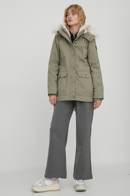 Hollister Co. parka KI344.3520.331 zielony AW23