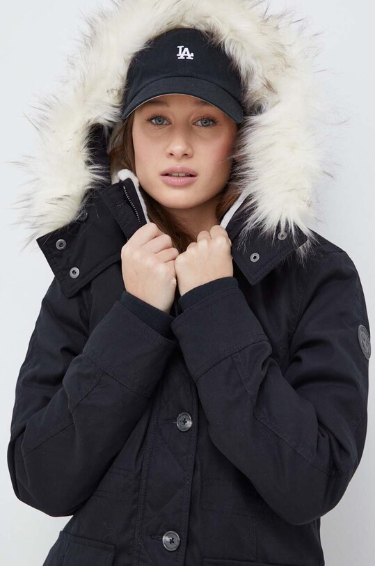Parka Hollister Co. černá KI344.3520.901