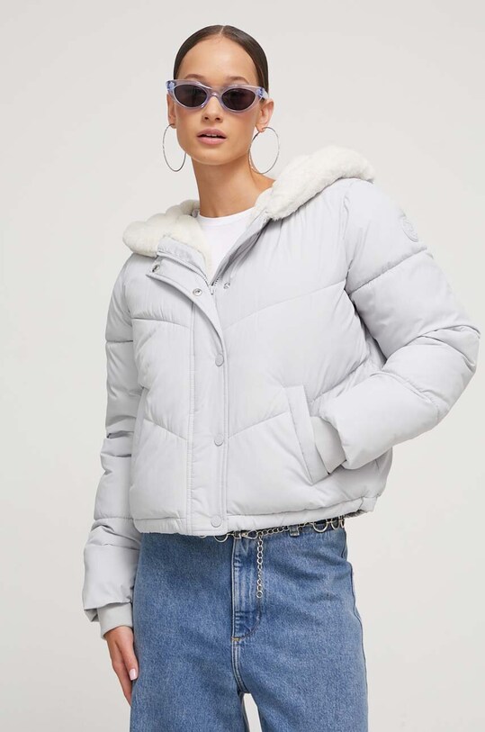 Bunda Hollister Co. zateplené sivá KI344.3610.111