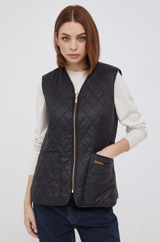 Barbour bezrękawnik dwustronny Markenfield Liner bez kaptura czarny LLI0013