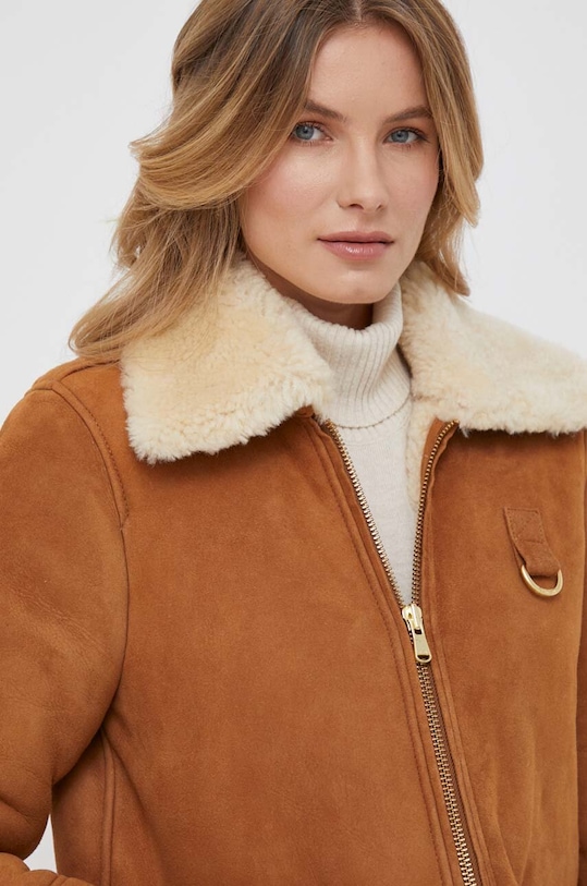 Îmbrăcăminte Barbour geaca din piele intoarsa LLT0083 bej