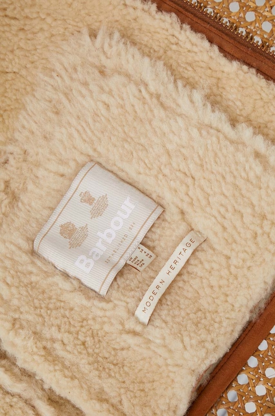 Barbour geaca din piele intoarsa LLT0083 bej