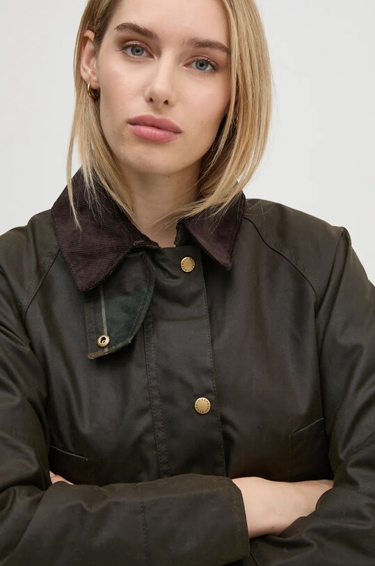Βαμβακερό μπουφάν Barbour πράσινο LWX0752