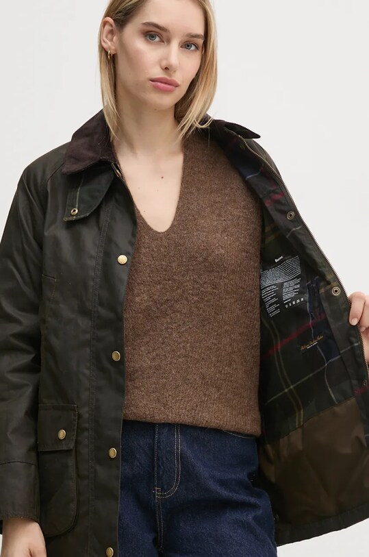 Βαμβακερό μπουφάν Barbour LWX0752 πράσινο