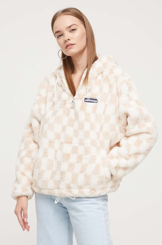 Dukserica Ellesse s kapuljačom bež SGQ16962