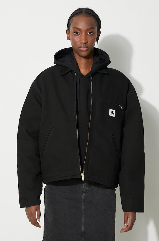 Carhartt WIP giacca di jeans transitorio nero I032236.00E02
