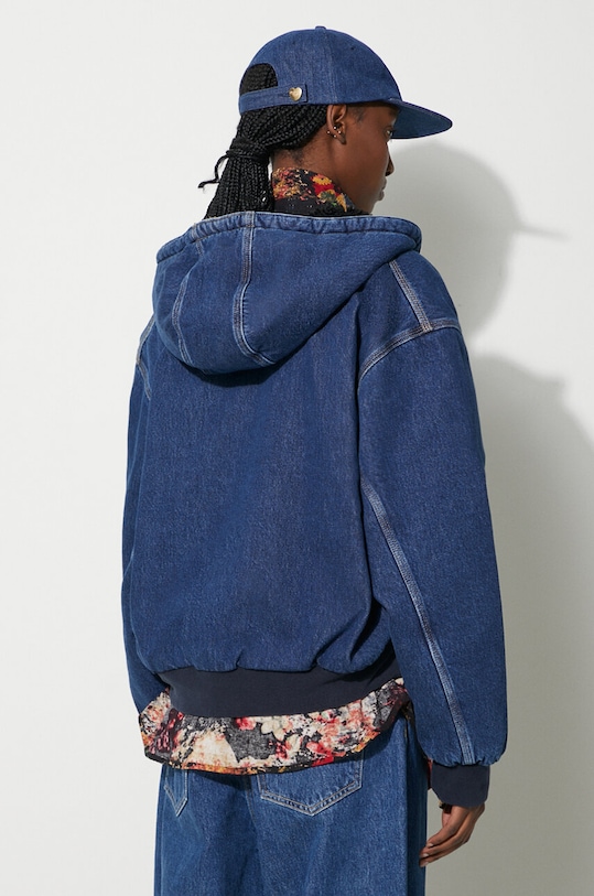 Džínová bunda Carhartt WIP OG Active Jacket I032240.0106 námořnická modř AW24