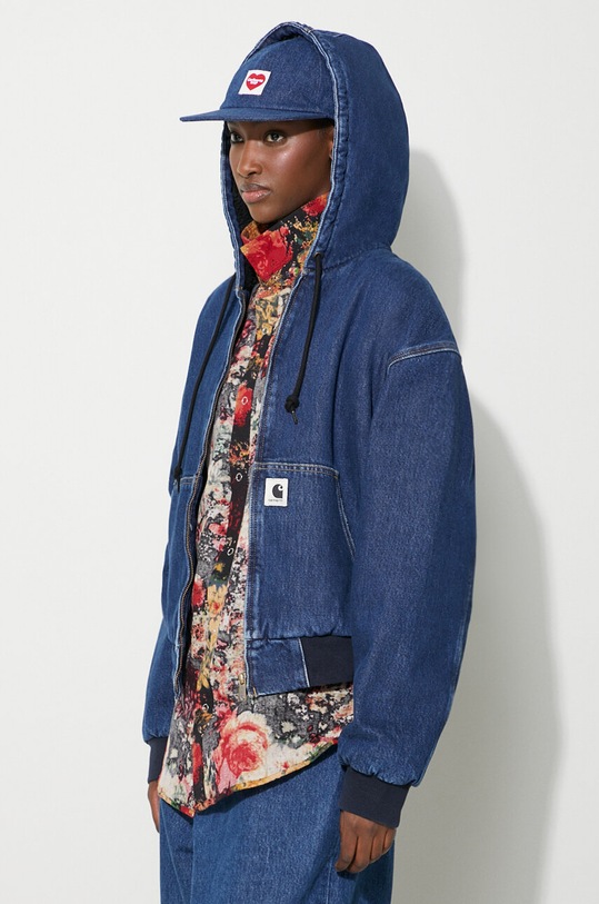 Oblečení Džínová bunda Carhartt WIP OG Active Jacket I032240.0106 námořnická modř