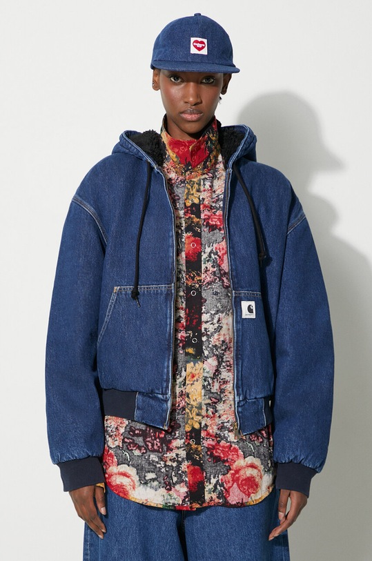 Džínová bunda Carhartt WIP OG Active Jacket námořnická modř I032240.0106