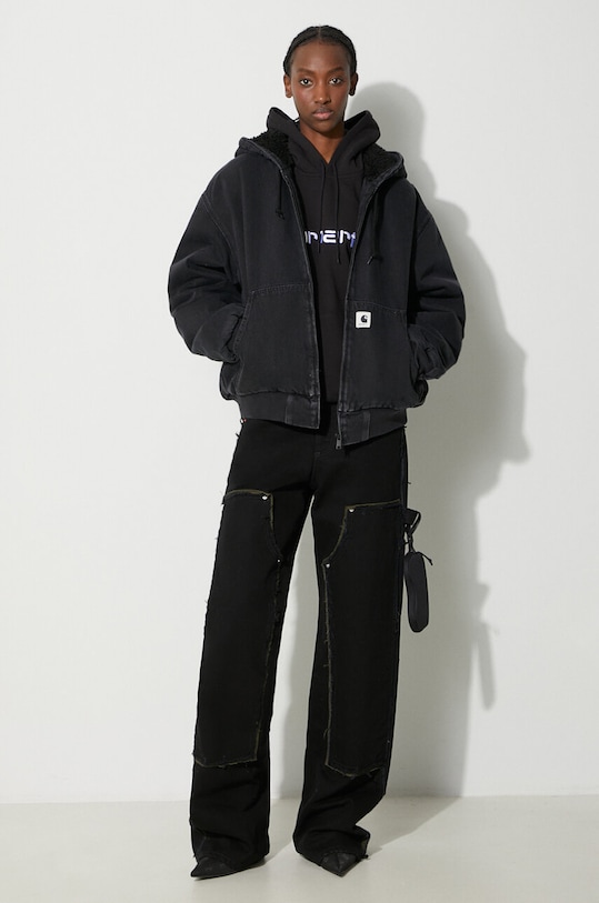 Rifľová bunda Carhartt WIP I032240.8906 čierna AW24