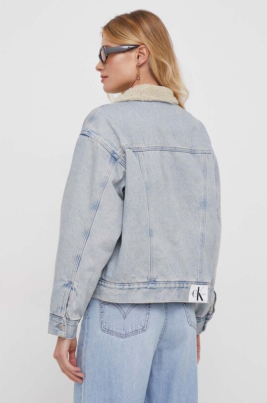 Oblačila Jeans jakna Calvin Klein Jeans J20J221847 modra