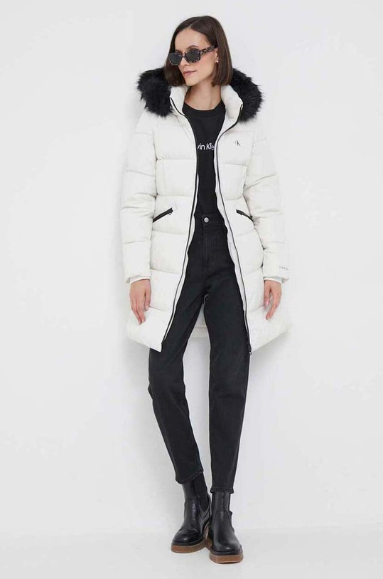 Calvin Klein Jeans kurtka J20J221890 beżowy AW23