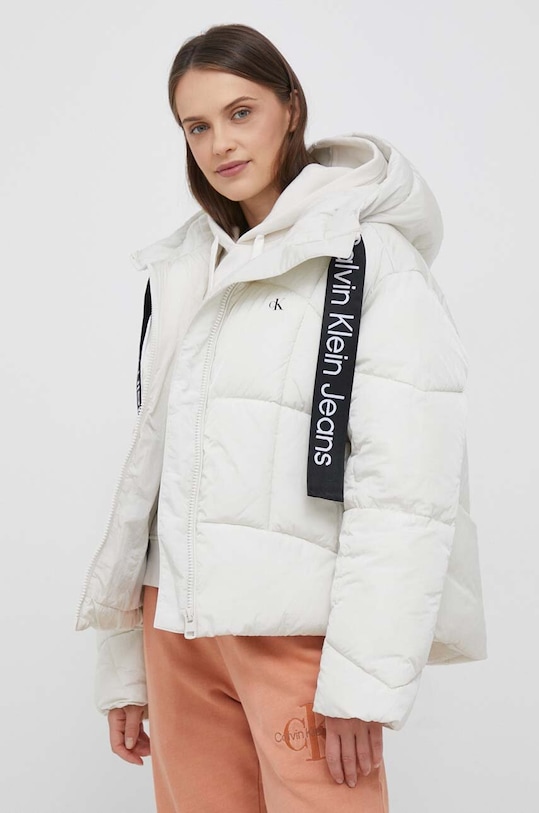 Μπουφάν Calvin Klein Jeans J20J221901 μπεζ AW23