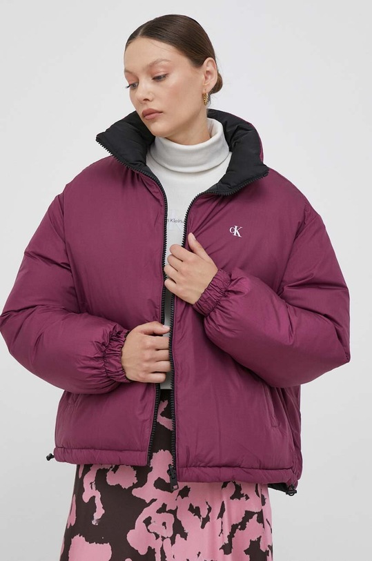 Calvin Klein Jeans kurtka dwustronna fioletowy J20J222333