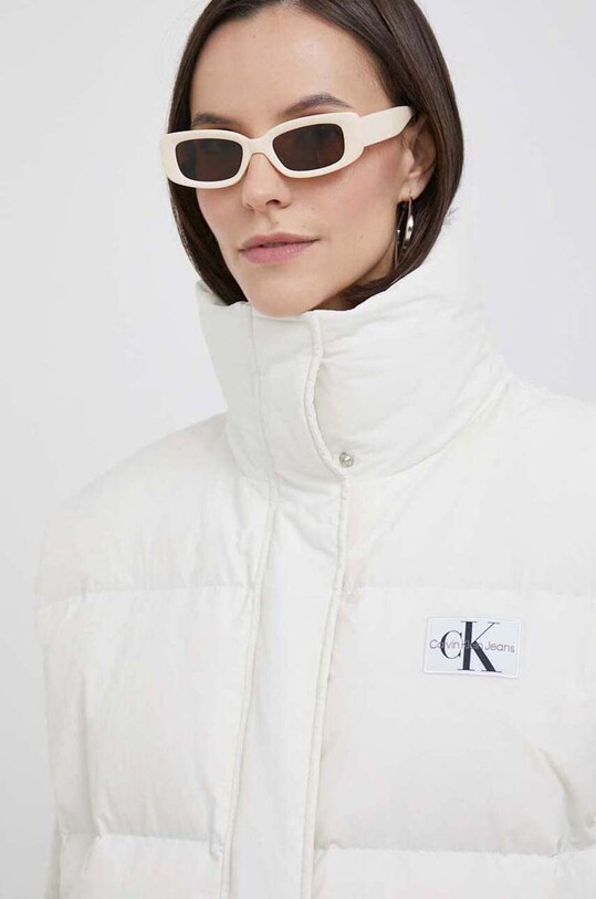 Calvin Klein Jeans bezrękawnik puchowy beżowy J20J222711