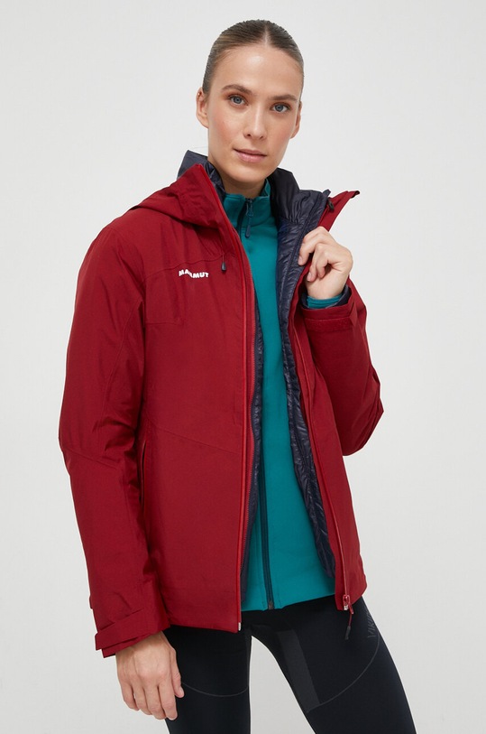 Mammut sportos dzseki Convey 3 in 1 HS Hooded szigetelt piros 1010.29060