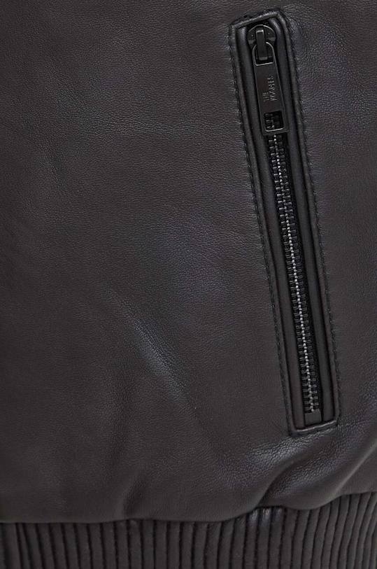 The Kooples geaca de piele FCUI27002K negru