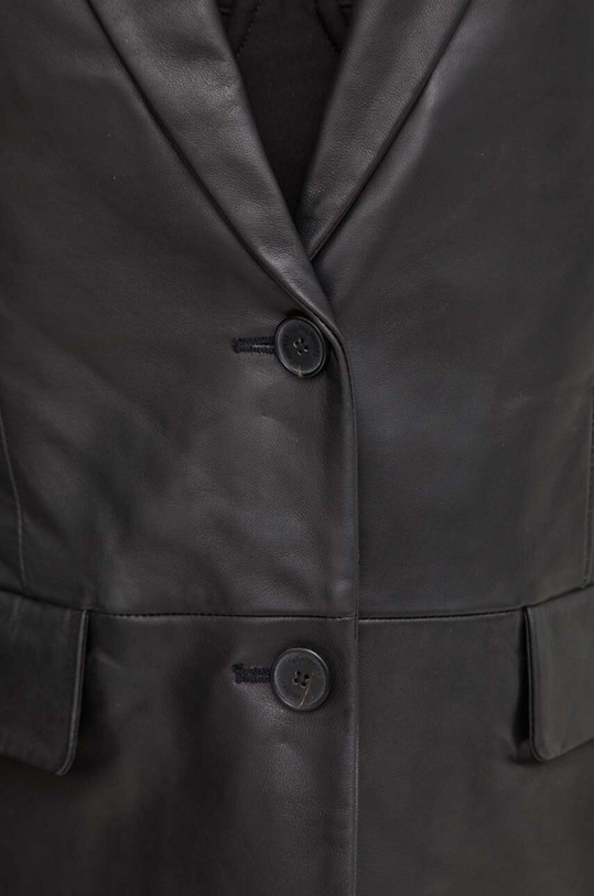 The Kooples marynarka skórzana FCUI27007K