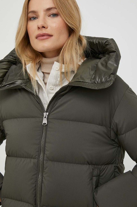 Μπουφάν με επένδυση από πούπουλα Hetrego Sloan πράσινο 8K690