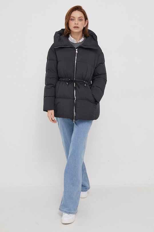 Hetrego geaca de puf cu captuseala negru 8K614