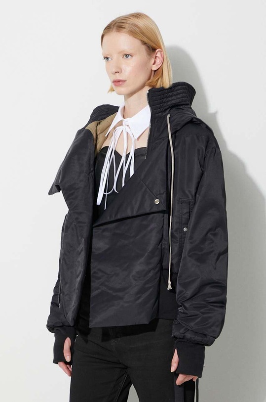 Rick Owens kurtka czarny DS02C5720.BR