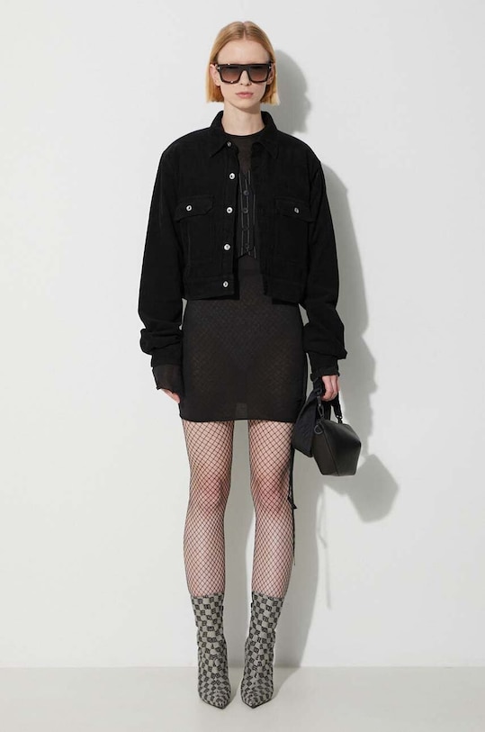 Rick Owens kurtka DS02C5702.MC czarny AW23