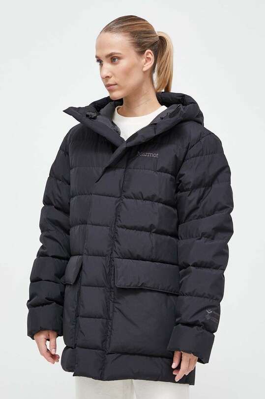 Marmot kurtka puchowa oversize czarny M13198