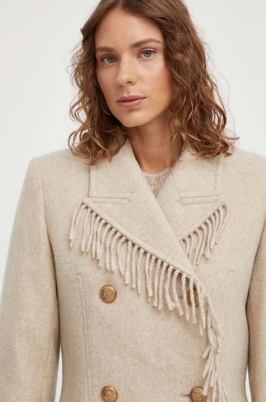 Vlněná bunda By Malene Birger béžová Q71860002