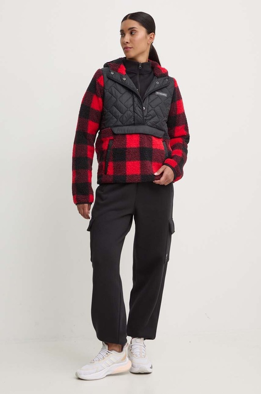 Columbia geacă Sweet View Fleece Hooded 1958643 negru AW23