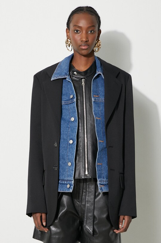 MM6 Maison Margiela giacca nero S62BN0095