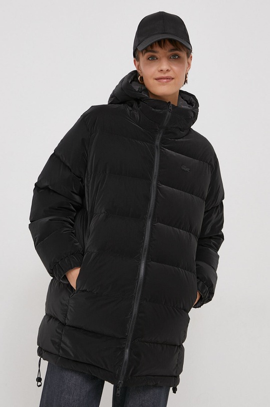 Lacoste giacca in piuma reversibile con nero BF2419