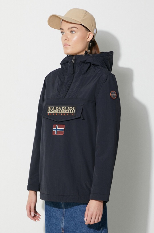 Napapijri geacă RAINFOREST W WINT 5 negru NP0A4GM50411