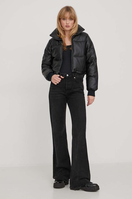 Μπουφάν Hollister Co. KI344.3615.900 μαύρο AW23