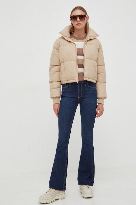 Hollister Co. kurtka KI344.3621.411 beżowy AW23