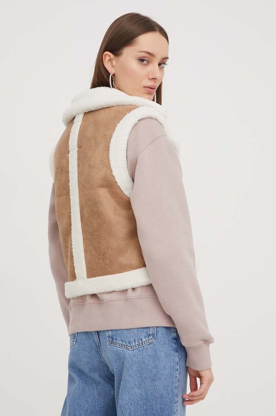 Odzież Hollister Co. bezrękawnik KI344.4049.411 brązowy