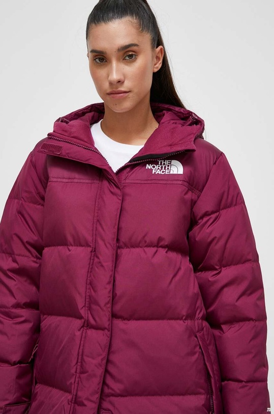 The North Face kurtka puchowa bordowy NF0A832KI0H1