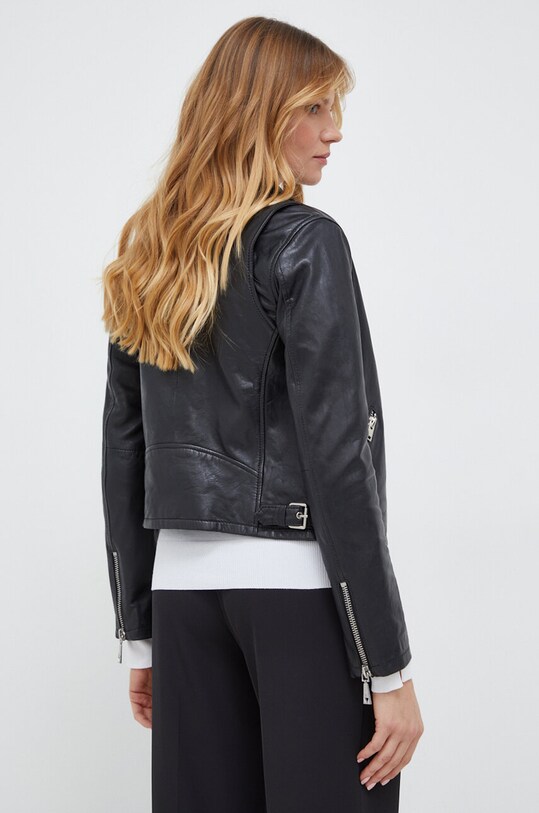Odzież Guess ramoneska skórzana W3BL83.L0O00 czarny