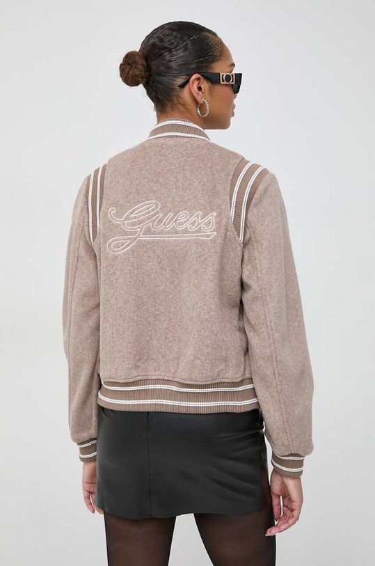 Μπουφάν bomber Guess καφέ W4RL45.WFWS2