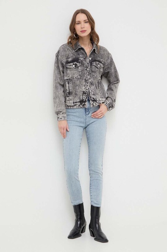 Джинсова куртка Guess W4RN62.D56B3 сірий SS24