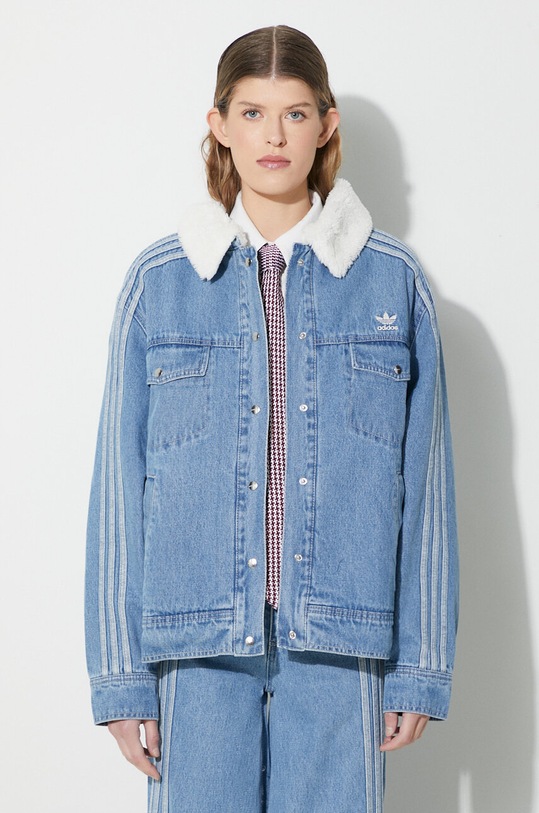 adidas Originals denim jacket Planet friendly blue IS5250