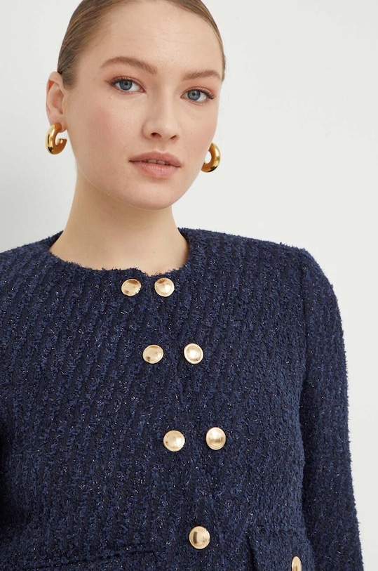 Sako s primjesom vune MICHAEL Michael Kors mornarsko plava MR4105ZAER