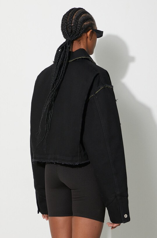 Odzież Heron Preston kurtka jeansowa Rebuilt Denim Jacket HWYE013F23DEN0011000 czarny