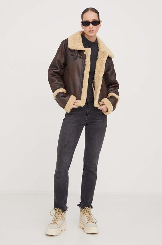 Superdry kurtka W5011691A.04O brązowy AW23