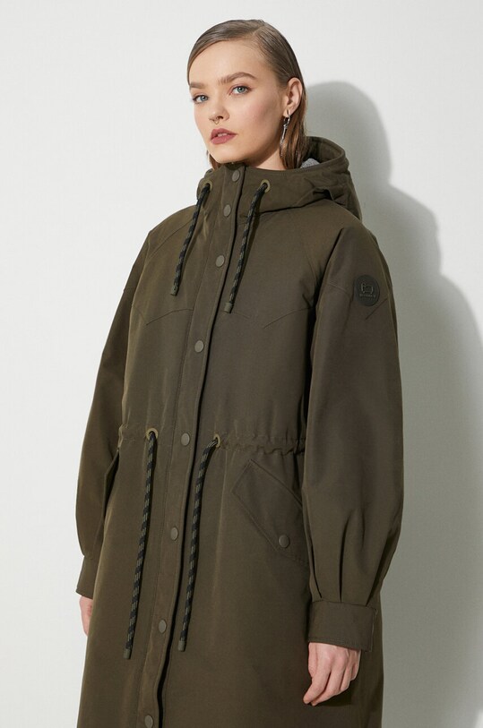 Куртка Woolrich Check Lined Long Parka CFWWOU0854FRUT3490 зелёный