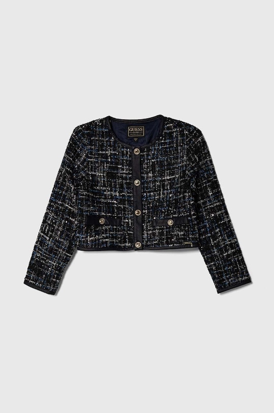 Guess kurtka z domieszką wełny dziecięca J3YN00.WFJT0.9BYX czarny AW23