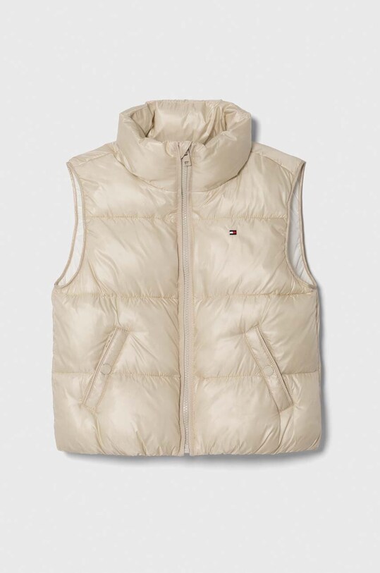 Tommy Hilfiger bezrękawnik dziecięcy bez kaptura beżowy KG0KG07391.74.122.9BYX
